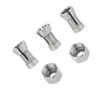 Carbon Steel Router Collet Nut Set in Multiple Size Including 6mm 6.35mm 8mm for Professional Woodworking Operations Router Convert