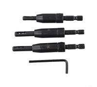 Carbon Steel Self-Centering Bits 1/4 Inch Hex Shank | Made from ultra-hard carbon steel, black finish, high pressure resistance, long for service life