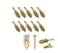 Carbon Steel Self Drilling Drywall Anchors | Multicolor 50/100/200 Plasterboard Fixing(Yellow)