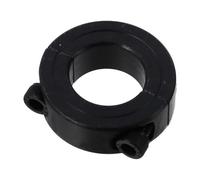 Carbon Steel Shaft Collars Black Inner Diameter 6-55mm Double Split Clamping Collar Hole Retaining Clamp Industrial Automation(0.98 Inch(25mm))