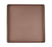 Carbon Steel Square Baking Tray, 11 Inch Non-Stick Cake Pan, Oven Roasting Tin Cookie Sheet Bakeware, for Brownies Lasagna 28cm x 28cm