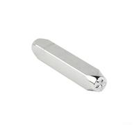 Carbon Steel Stamp Punch Set 6mm Chrome Plated Metal Stamping Dies for Pattern Impression, Leathercraft, Jewelry Making and Hand Stamping Tools, Steel(1)
