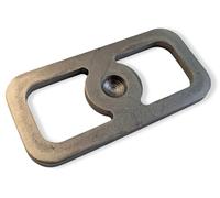 Carbon Steel striker for use with flint Rectangle Shape Traditional Fire Lighter