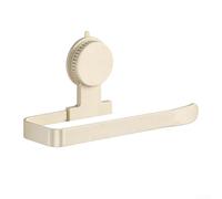 Carbon Steel Suction Cup Holder for Kitchen Paper Towels, Drill-Free Mounting System, Optimized for Cling Film, Bags and Towel Storage (White)