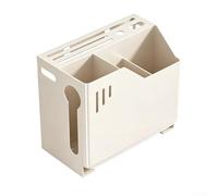 Carbon Steel Tableware Holder For Kitchen Counter With Drainage Holes Detachable Top And Space Conscious Dimensions(white)