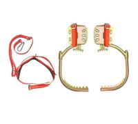 Carbon Steel Tree Climbers Spikes, Portable Climbings Gear 1 Pair for Electrician/Farmers/Pickers, Climbe Foot Buckle Tool(350mm (13 4/5in))