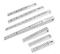Carbon Steel Wedge Feeler Gauges Suited for Routine Inspection in Aerospace Component Fit Testing and Assembly Validation (0.2-4mm)