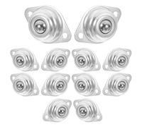 Carbon Steel Wheels Mini Swivel Ball Casters 12pcs for Home Use | Ball Bearing Design, Smooth Rolling and Low Maintenance, for Plant Stands and Wooden Cases