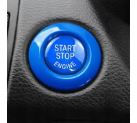 Carbon Style Start Button Ring for BMW E90 E91 E92 Decor | Designed for e60 5 Series, resists daily wear, sl lack finish, protects original button surface(Red)