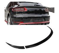 Carbon Surface Spoiler Compatible For Porsche Macan Rear Wing 2014 To 2023 Tail Fin Accessories Transform The Style(14-17 Glossy Black)