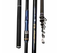 Carbon Telescopic Rock Fishing Rod Ultra Light Rod Carp Travel Ocean Spinning Fishing Rod(4.5m)