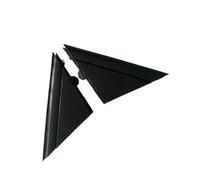 Carbon Texture Door Mirror Flag Cover Trim Panel Compatible with for fiat | 500 2012-2019 Left and Right Side A-Pillar Triangle Replacement Parts ABS Material High Temperature Resistance Anti-Aging