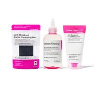 Carbon Theory Anti-Breakout Skincare Essentials Set for Oily Skin, Includes Moisturiser, Face Toner and Face Cleasing Bar