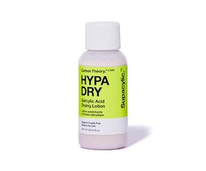 Carbon Theory Hypa Dry Salicylic Acid Drying Lotion 30ml | Fast Acting Overnight Lotion for Active Whiteheads and Breakouts that Improves Complexion and Reduces Redness Quickly.