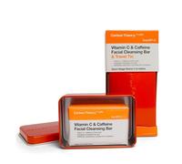Carbon Theory Vitamin C and Caffeine Face Cleansing Bar 80g and Travel Tin, Skin Energising Soap Bar, Refreshes, Hydrates and Helps Reduce Hyperpigmentation