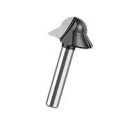 Carbon Tipped V Grooved Wood Router Bit with Durability for Arced Cutting in Cabinetry and Decorative Trim Applications Steel Woodworking Router Bit