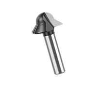 Carbon Tipped V Grooved Wood Router Bit with Durability for Arced Cutting in Cabinetry and Decorative Trim Applications Steel Woodworking Router Bit