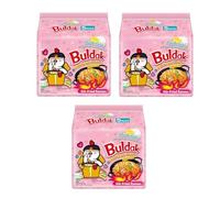 Carbonara Buldak Noodles Hot Chicken Flavor Ramen (130gx5) - Ramen Instant Noodles Excellent for Snacks & Soups (Pack of 3)