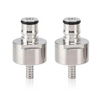 Carbonation Cap, 2PCS Stainless Steel PET Bottle Carb Cap Forced Carbonation PET Bottle Filling Co2 Coupling for Soda Drink
