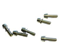 CarbonEnmy Titanium Screw M5 x 18 mm Stem Screws Conical DIN 912 Silver Pack of 6