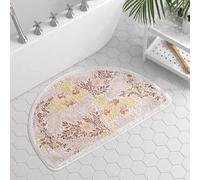 Carbono Bath Mat Brown Leaves Non-Slip Bath Mat, Bathroom Floor Mats Super Soft and Water Absorbent, Machine Washable Microfiber Bathroom Rug for Shower, Bedroom, Kitchen, Doorway 50x80cm