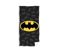 Carbotex Batman Bath Towel Beach Towel 70 x 140 cm For Children's Bathroom, Swimming Pool, Beach in Black 100% Cotton