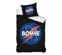 Carbotex David Bowie Single 100% Cotton Duvet Cover - European Size - Black/Blue/Red