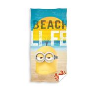 Carbotex Despicable Me Minions Beach Life Bath Towel Beach Towel - 100% Cotton - Size 70 x 140 cm