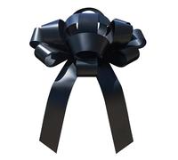 CarBowz Big Car Bow, Giant 30" Bow, Non Scratch Magnet, Weather Resistant Vinyl Fully Assembled (Black)