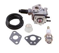 Carburetor 1Set Carburetor Carb Gasket Spark Plug Fuel Line Primer Bulb Replacement For Kawasaki TH43 TH48 KBH48A Strimmer Trimmer 2024 Carburettor Carb Kit