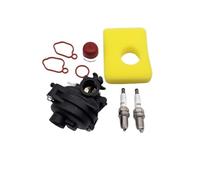 Carburetor 799583 593261 595656 Air Filter Spark Plug Bulb For Briggs Stratton 300E 450E 500E 550EX 500 125cc 140ccc Lawn Mower Carburetor(White)