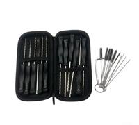 Carburetor Adjustment Tool Kit for 2 Cycle Engines - Splined Pac Man Hex Screwdrivers for Echo Trimmer for Chainsaw Blower 10 Piece Set(10-Pcs+ Brush)