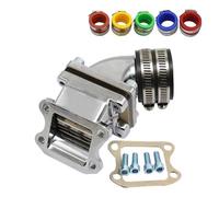 Carburetor Assembly 2T Manifold Intake Pipe For DIO 50 For CX50 For ZX50 AF17/18/27/28 Carburetor Intake Manifold Interface(Black)