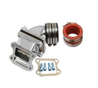 Carburetor Carb 2T Manifold Intake Pipe For DIO 50 For CX50 For ZX50 AF17/18/27/28 Carburetor Interface(Orange)