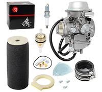 Carburetor Carb & Air Filter foam & Intake Manifold Boot Kit For Yamaha Grizzly 660 2002 2003 2004 2005 2006 2007 2008 Carb