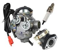 Carburetor Carb Engine For GY6 125cc 150cc Scooter ATV 4 Stroke 24mm Motorcycles PD24J Carburetor Electric Choke(Gy6-a)