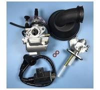 Carburetor Carb For Suzuki LT80 LT 80 Quadsport ATV Quad 80CC Carburetor Ignition Coil Petcock and Intake Pipe Engine Parts