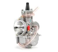 Carburetor Carb Motorcycle Flat Curtain Carburetor For Keihin For PWK 28 30 32 34mm Scooter 2T 4T ATV Dirt Bike Motocross Accessories Engine Parts(32MM)