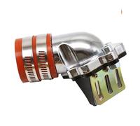 Carburetor Carb Motorcycle Fuel Supply Carburetor Interface Intake Manifold Adapter For JOG50 For JOG90 Input(Orange)