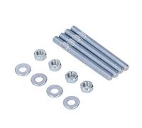 Carburetor Carb Stud, 3.5in Carburetor Studs Set Metal Carb Mounting Stud Kit with Spacers for 5/16in Threads Intake Manifold