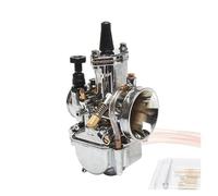 Carburetor Carb Universal 28 30 32 34mm Electroplate Silver For PWK Carburetor With Power Jet For 85 100 125 150 175 250 300cc Dirt Bike Pit Bike Engine Parts(32mm)