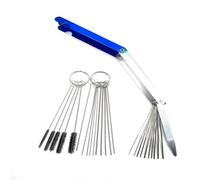 Carburetor Carbon Dirt Jet Remove Cleaning Needles Brushes Cleaner Tools For Automobile Motorcycle ATV Welder Carb Chainsaw(Kit)