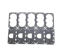 carburetor Carburettor Carburetors 5 Float Bowl Gaskets And 5 Metering Block Gasket For QFT For AED 390-1050 Double Pumper 2 Circuit