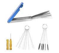 Carburetor Cleaner Set With 13 Cleaning Wires Set 10 Cleaning Needles 5 Nylon Brushes Tool Kit 1 Sharp Pick Carburettor Jet Tool For Motorcycle And Car Engines