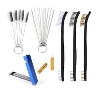 Carburetor Cleaning Kit - Carb Cleaner with 13 Wires, 1 Sharp Pick Carb Cleaner, 8 Nylon Brushes & 10 Needles Set - Airbrush Cleaning Kit for Watch Lawnmower Motorcycle ATV Chainsaw Spray Guns