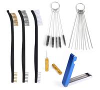 Carburetor Cleaning Kit, Torch Tip Cleaner Set 13 Cleaning Wires Set 8 Nylon Brushes 10 Needles 1 Sharp Pick Carb Cleaner Tools for Lawnmower Motorcycle ATV Chainsaw Spray Guns