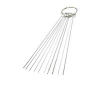 Carburetor Cleaning Kit With Carbon Jet Removal Needles Brushes For Carb Chainsaw ATV Welder(10needle)