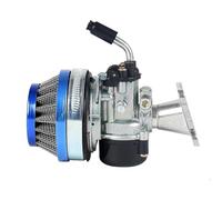 Carburetor Cold Starters Motorcycle Water Cooled Carb Carburetor 37 49 50 80 Cc 2 Stroke With Intake Pipe Air Filter For Mini Moto Dirt Pocket Bike ATV(Blue)