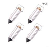 Carburetor Float Needle Set 4 Pack Metal for Suzuki Models Silver | Compatible with GS500E GSX600F GSX750F GSXR750 VS800G VZ800 LTZ400 Multiple models included
