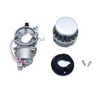 Carburetor For 47cc 49cc For Mini Motor Dirt Pit Pocket Bike ATV Quad Go Kart Carburetor With 44mm Air Filter(Silver)